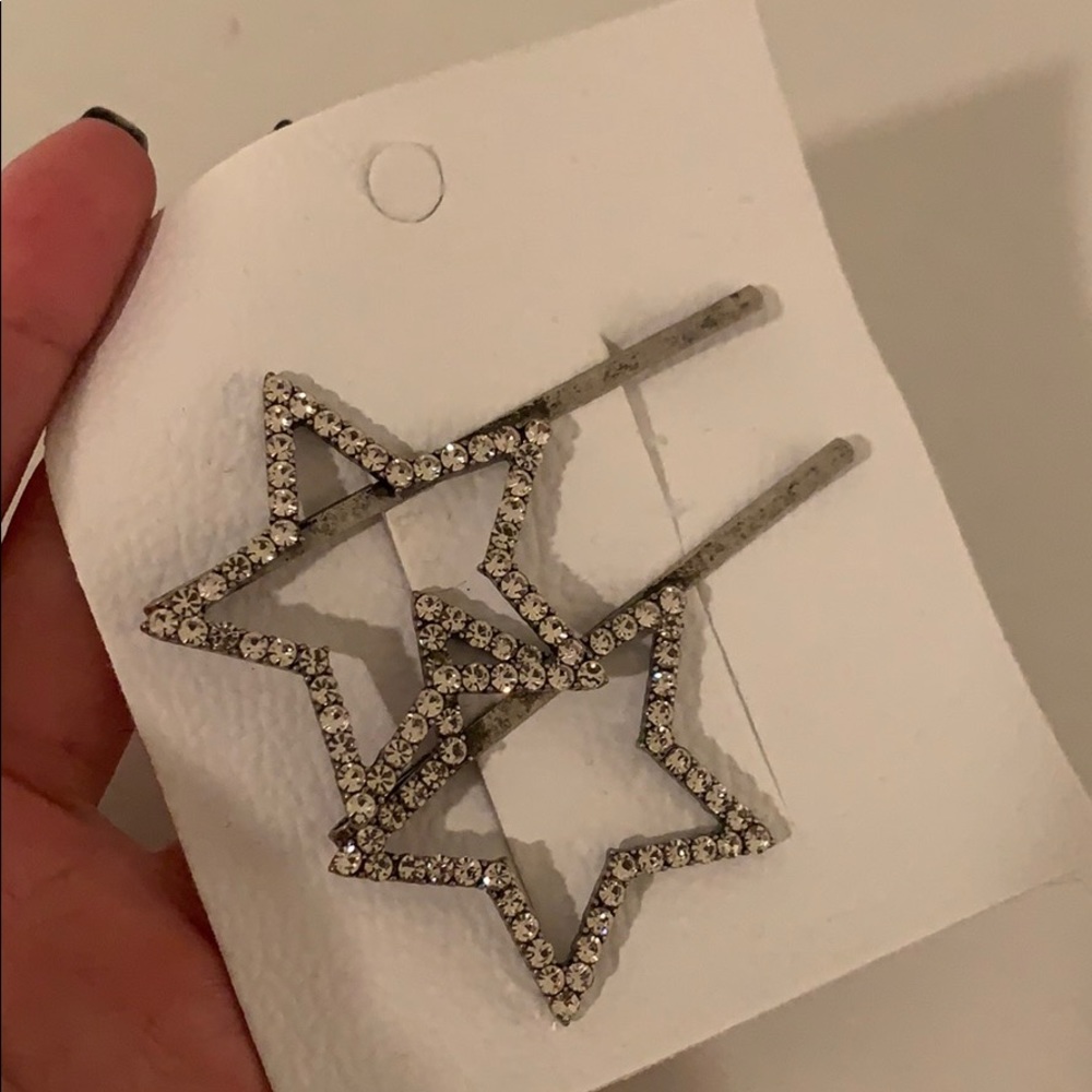 Free People Sparkly Star Hairpins
